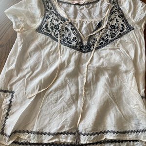 Rebecca Taylor silk short sleeve top